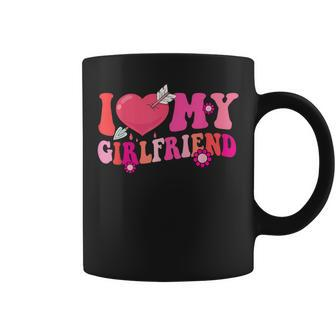 Groovy I Love My Girlfriend I Heart My Girlfriend Valentine Coffee Mug - Seseable