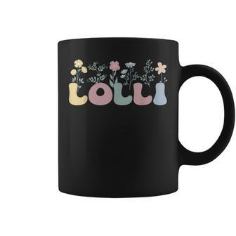 Groovy Lolli Grandmother Flowers Lolli Grandma Coffee Mug | Mazezy