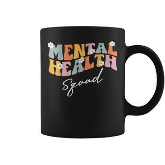 Groovy Mental Health Awareness Squad Coffee Mug | Mazezy