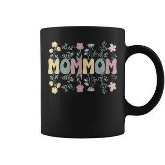 Groovy Mommom Grandmother Flowers Mommom Grandma Coffee Mug | Mazezy