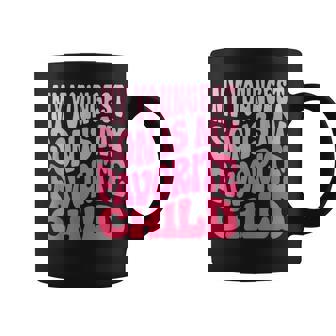 Groovy My Youngest Son Is My Favorite Mom Funny Parent Daisy Coffee Mug - Thegiftio