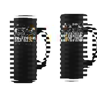 Groovy Nicu Nurse Flowers Nicu Nursing Coffee Mug | Mazezy