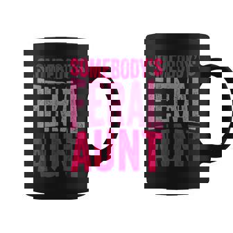Groovy Somebodys Feral Aunt Saying Mothers Day Funny Auntie Coffee Mug - Thegiftio UK