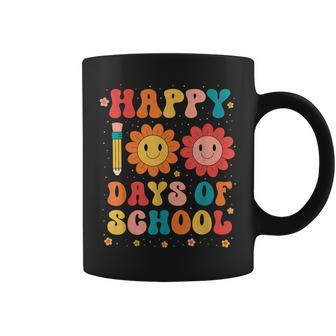 Groovy Teacher Student 100Th Day Of School Happy 100 Days  Coffee Mug