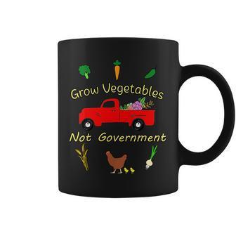 Grow Vegetables Libertarian Ranch Homestead Garden Egg Truck Coffee Mug | Mazezy