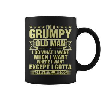 Grumpy Old Man Handle With Care Funny Grandpa Mens Aging Coffee Mug - Thegiftio UK