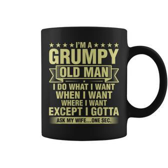 Grumpy Old Man Handle With Care Funny Grandpa Mens Aging V3 Coffee Mug - Thegiftio UK