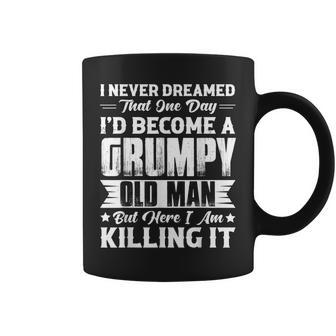 Grumpy Old Man Handle With Care Funny Grandpa Mens Aging V5 Coffee Mug - Thegiftio UK