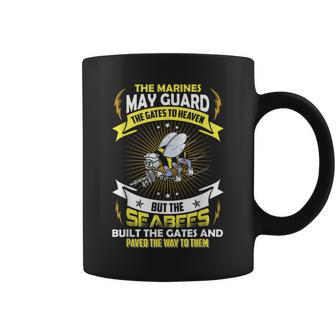 Guard The Gates To Heaven But The Seabees Coffee Mug - Seseable