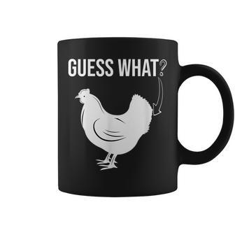Guess What Chicken Butt Funny Youth Kids Coffee Mug | Mazezy
