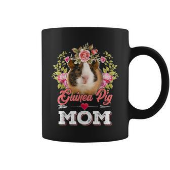 Guinea Pig Mom Floral Arrow Mothers Day Gift Coffee Mug - Seseable