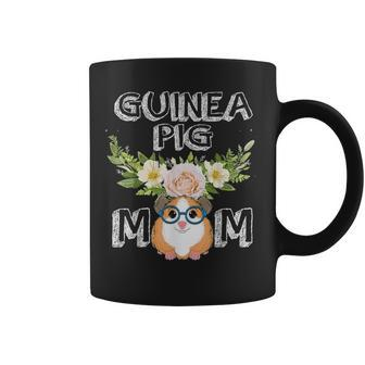 Guinea Pig Mom Floral Style Mothers Day Outfit Gift Coffee Mug - Seseable
