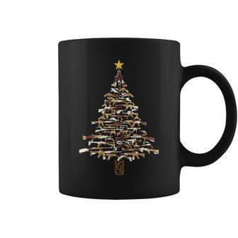 Guns Christmas Tree - Camo Print Xmas Gift For Gun Lover Coffee Mug - Seseable