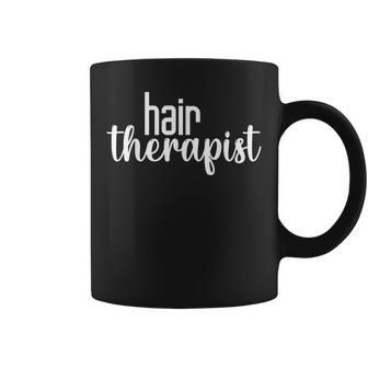 Hair Therapist Hair Lover Beautician Hairstylist Hairdresser Coffee Mug | Mazezy