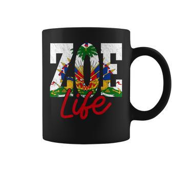 Haiti Flag Zoe Haitian Life Pride Vintage Haiti Haitia Coffee Mug | Mazezy