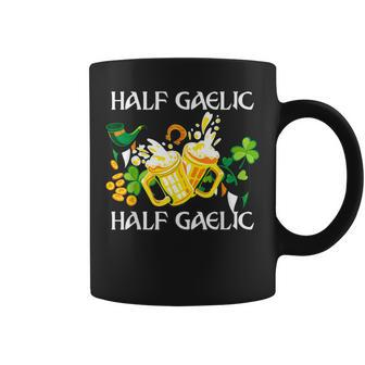 Half Gaelic Half Garlic Italian Irish St Patricks Day Coffee Mug - Seseable