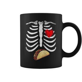 Halloween Dad Skeleton Taco Belly Funny Pregnancy Couple Men Coffee Mug | Mazezy AU