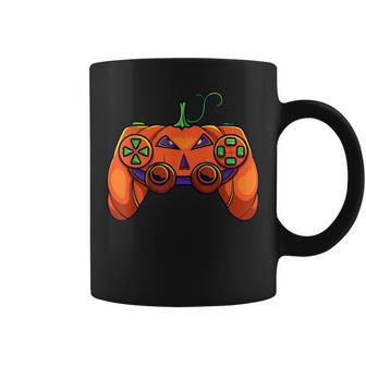 Halloween Gamer Pumpkin Controller Video Gamer Kids Boys V6 Coffee Mug - Thegiftio UK