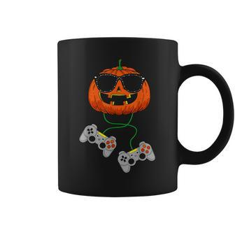 Halloween Jack O Lantern Gamer Boys Kids Men Funny Halloween V18 Coffee Mug - Thegiftio UK