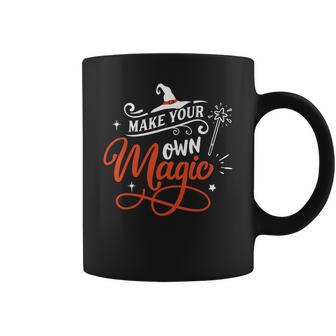 Halloween Make Your Own Magic Orange And White Men Women T-Shirt Graphic Print Casual Unisex Tee Coffee Mug - Thegiftio UK