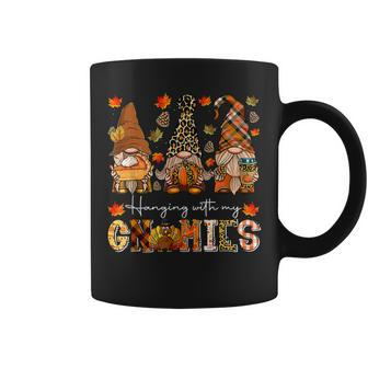 Hanging With My Gnomies Leopard Gnome Thanksgiving Kid Women Coffee Mug - Thegiftio UK