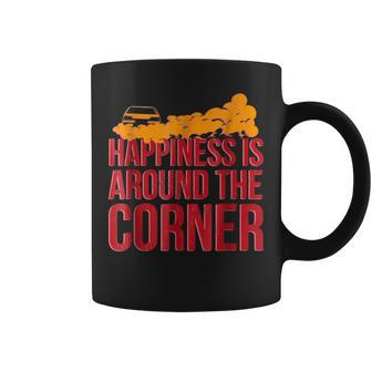 Happiness Is Around The Corner Autocross Racing Cone Coffee Mug | Mazezy