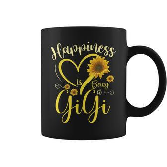 Happiness Is Being A Gigi Sunflower Mothers Day Grandma Coffee Mug | Mazezy