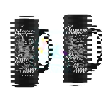 Happiness Is Being A Mom & Mama Dragonfly Mothers Day Coffee Mug - Seseable