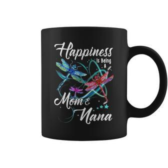 Happiness Is Being A Mom And Nana Mothers Day Gift Coffee Mug - Seseable