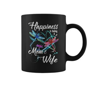 Happiness Is Being A Mom And Wife Mothers Day Gift Coffee Mug - Seseable