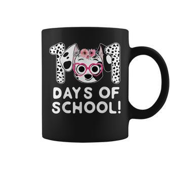 Happy 101 Days School Dog Lover Student Or Teacher Boys Kids Coffee Mug - Seseable