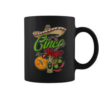 Happy 5 De Mayo Cinco De Mayo Viva Mexico Fiesta Sombrero Coffee Mug - Thegiftio UK