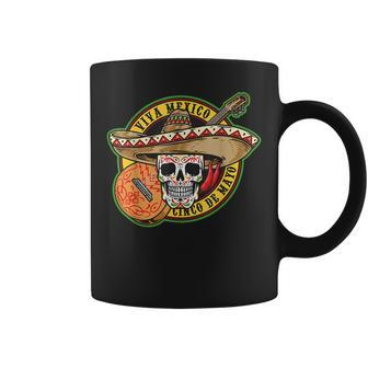 Happy 5 De Mayo Cinco De Mayo Viva Mexico Fiesta Sugar Skull Coffee Mug - Thegiftio UK