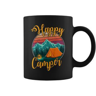 Happy Camper Birthday Party Gift Camping Fan Kids Women Men Coffee Mug | Mazezy
