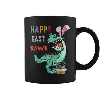 Happy Easter Bunny T Rex Eggs Hunting Rabbit Egg Coffee Mug - Seseable