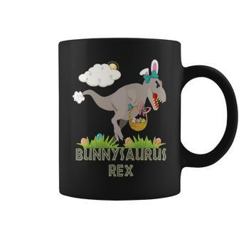 Happy Easter Bunnysaurus Rex Dinosaur T Rex Coffee Mug - Seseable
