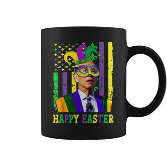 Happy Easter Confused Funny Joe Biden Mardi Flag Costume V4 Coffee Mug - Seseable