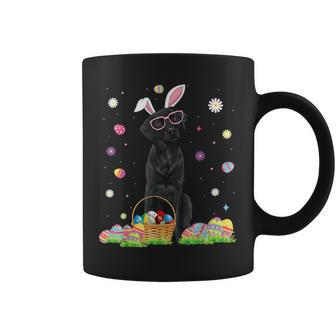 Happy Easter Cute Black Labrador Bunny Ears Dog Lovers Coffee Mug - Seseable