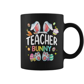 Happy Easter Day Women Teacher Bunny Coffee Mug | Mazezy