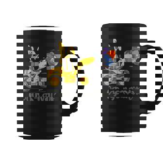 Happy Easter Eggs Cavator Bunny Funny Gift Boys Kids Toddler Coffee Mug | Mazezy