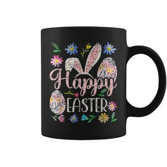Happy Easter Sayings Egg Bunny Coffee Mug | Mazezy CA