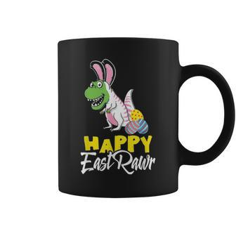 Happy Eastrawr Easter Dinosaur T Rex Egg Hunt Basket Bunny V3 Coffee Mug - Seseable