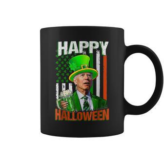 Happy Halloween Funny Leprechaun Biden Irish St Patrick Day Coffee Mug - Seseable