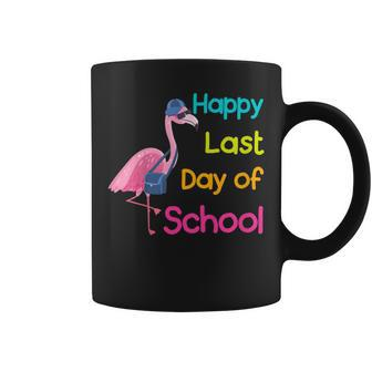 Happy Last Day Of School Flamingo Student Teacher Coffee Mug | Mazezy