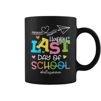 Happy Last Day Of School Hello Summer Students And Teachers Coffee Mug - Thegiftio UK