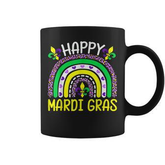 Happy Mardi Gras Leopard Boho Rainbow Women Girls Kids Gifts V6 Coffee Mug - Seseable