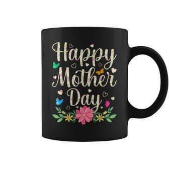 Happy Mothers Day 2023 Cute Floral For Women Mom Grandma Coffee Mug - Thegiftio UK