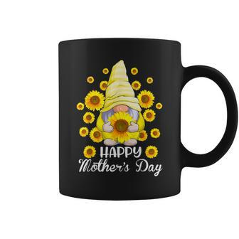 Happy Mothers Day Gnome Flowers Sunflower Gifts For Mom Coffee Mug - Thegiftio UK
