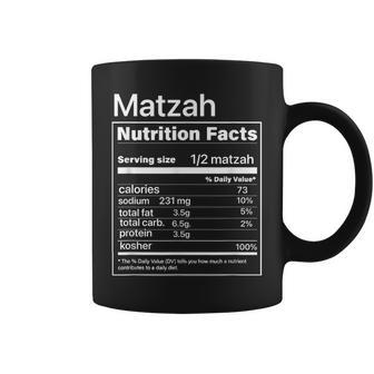 Happy Passover Matzah Nutrition Facts Kosher Matzo Pesach Coffee Mug | Mazezy