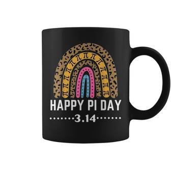 Happy Pi Day Mathematic Math Teacher Gifts Leopard Rainbow V5 Coffee Mug - Seseable